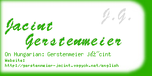 jacint gerstenmeier business card